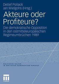 Produktbild: Akteure oder Profiteure?