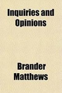 Produktbild: Inquiries and Opinions
