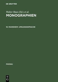 Produktbild: Mannheim. Umgangssprache
