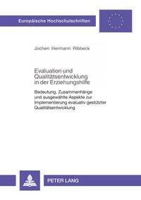 Produktbild: Evaluation und Qualit&auml;tsentwicklung in der Erziehungshilfe