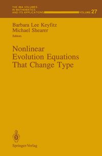 Produktbild: Nonlinear Evolution Equations That Change Type