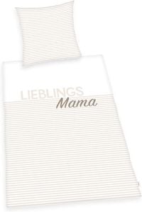 Bild vom Artikel Herding 4459280050 - Lieblings-Mama Bettwäsche-Set, Baumwolle, 80x80/135x200 cm vom Autor 