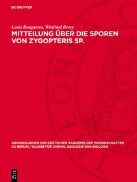 Produktbild: Mitteilung &uuml;ber die Sporen von Zygopteris Sp.