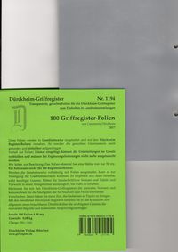 Produktbild: 100 D&uuml;rckheimRegister&reg;-FOLIEN f&uuml;r STEUERGESETZE u.a; zum Einheften und Unterteilen der Gesetzessammlungen