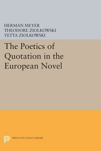Produktbild: The Poetics of Quotation in the European Novel