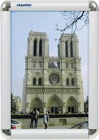 Produktbild: Franken BS0701 Bilderwechselrahmen Transparent, Silber (B x H x T) 240 x 327 x 12mm DIN A4
