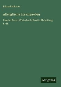 Produktbild: Altenglische Sprachproben