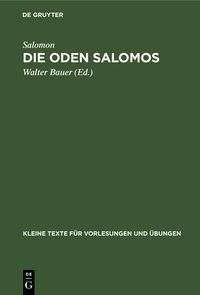 Produktbild: Die Oden Salomos