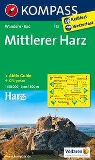 Bild vom Artikel KOMPASS Wanderkarte 452 Mittlerer Harz 1:50.000 vom Autor Kompass-Karten GmbH