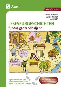 Produktbild: Lesespurgeschichten f&uuml;r das ganze Schuljahr 1/2