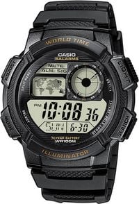 Produktbild: Casio Quarz Armbanduhr AE-1000W-1AVEF (L x B x H) 48.1 x 43.7 x 13.7 mm Schwarz Geh&auml;usematerial=Harz Material (Armband)=Harz