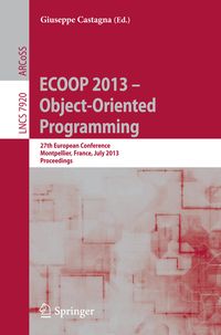 Produktbild: ECOOP 2013 -- Object-Oriented Programming