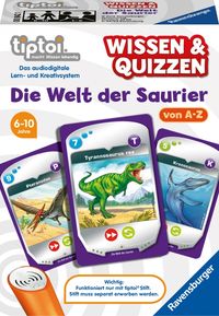 Bild vom Artikel Ravensburger 00842 - Tiptoi, Wissen und Quizzen, Die Welt der Saurier,Quiz, Familienspiel vom Autor 