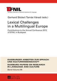 Bild vom Artikel Lexical Challenges in a Multilingual Europe vom Autor 