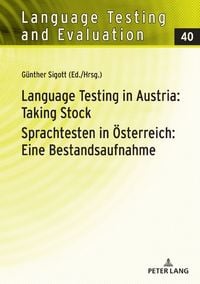 Produktbild: Language Testing in Austria: Taking Stock / Sprachtesten in &Ouml;sterreich: Eine Bestandsaufnahme