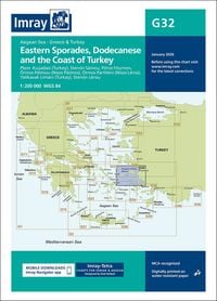 Produktbild: G32 Eastern Sporades, Dodecanese & the Coast of Turkey, Imray Chart