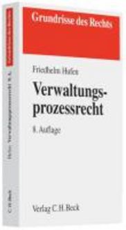 Produktbild: Verwaltungsprozessrecht