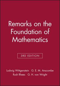 Produktbild: Wittgenstein, L: Remarks on the Foundation of Mathematics