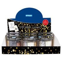 Produktbild: Stylex Glitter-Streudeko, Herzen und Sterne in Streudose, zum Basteln und Verzieren