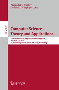 Produktbild: Computer Science &ndash; Theory and Applications
