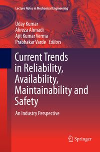 Produktbild: Current Trends in Reliability, Availability, Maintainability and Safety