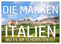 Produktbild: Die Marken - Italien wo es am sch&ouml;nsten ist (Tischkalender 2026 DIN A5 quer), CALVENDO Monatskalender