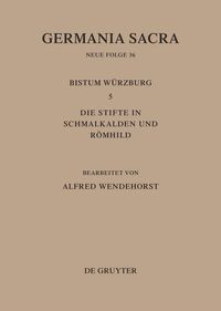 Produktbild: Die Bist&uuml;mer der Kirchenprovinz Mainz: Das Bistum W&uuml;rzburg 5: Die Stifte in Schmalkalden und R&ouml;mhild