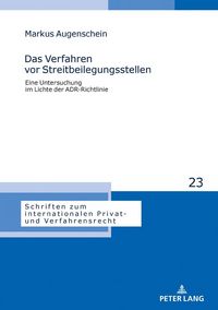 Produktbild: Das Verfahren vor Streitbeilegungsstellen