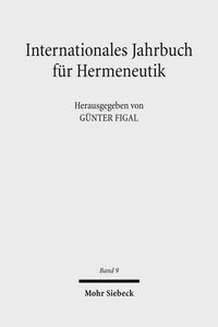 Produktbild: Internationales Jahrbuch f&uuml;r Hermeneutik
