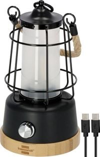 Produktbild: Brennenstuhl 1171800010 CAL 1 AC Camping-Laterne, Camping-Leuchte 350 lm akkubetrieben 570 g Schwarz, Holz