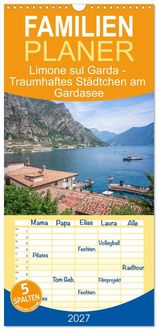 Produktbild: Familienplaner 2027 - Limone sul Garda - Traumhaftes St&auml;dtchen am Gardasee mit 5 Spalten (Wandkalender, 21 x 45 cm) CALVENDO