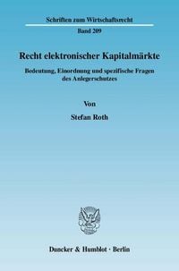 Produktbild: Recht elektronischer Kapitalm&auml;rkte.