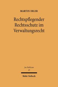 Produktbild: Rechtspflegender Rechtsschutz im Verwaltungsrecht