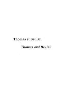 Produktbild: Thomas et beulah : thomas andbeulah