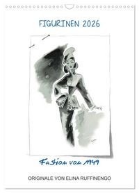 Produktbild: FIGURINEN 2026 - Fashion von 1949 - Originale von Elina Ruffinengo (Wandkalender 2026 DIN A3 hoch), CALVENDO Monatskalender