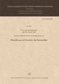 Produktbild: Entwicklung und Situation des Baumarktes