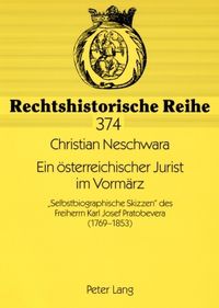 Produktbild: Ein oesterreichischer Jurist im Vormaerz