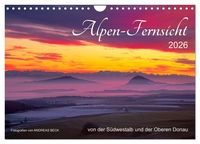 Produktbild: Alpen-Fernsichten von der S&uuml;dwestalb und Oberen Donau (Wandkalender 2026 DIN A4 quer), CALVENDO Monatskalender