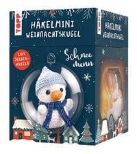 Produktbild: H&auml;kelmini-Weihnachtskugel H&auml;kelset Schneemann