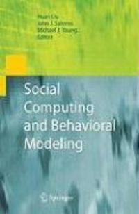 Produktbild: Social Computing and Behavioral Modeling