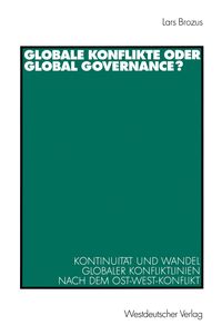 Produktbild: Globale Konflikte oder Global Governance?