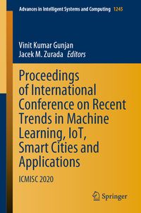 Produktbild: Proceedings of International Conference on Recent Trends in Machine Learning, IoT, Smart Cities and Applications