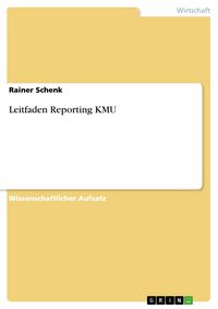 Produktbild: Leitfaden Reporting KMU