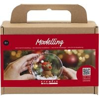 Produktbild: Creativ Company DIY Sets Modellieren Mini Kreativ Set Modellieren, Rentier, Weihnachten Kreativ Box