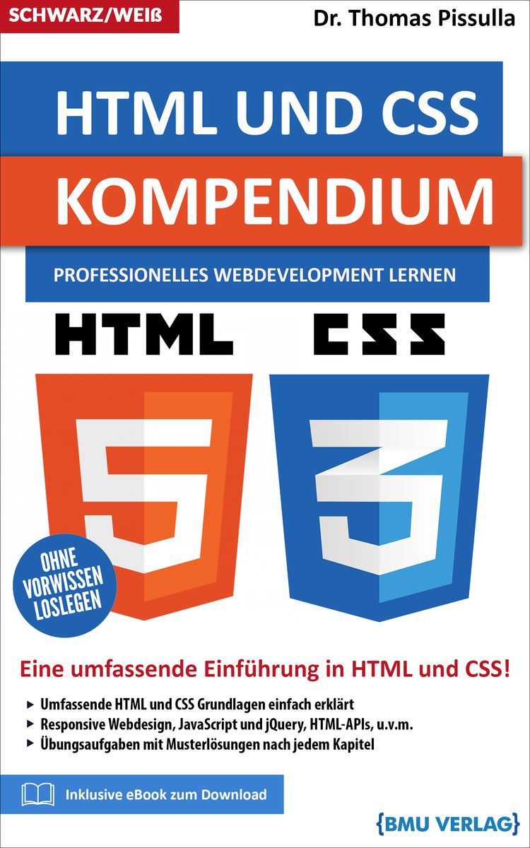 'HTML und CSS Kompendium' von 'Thomas Pissulla' - Buch - '978-3-96645 ...