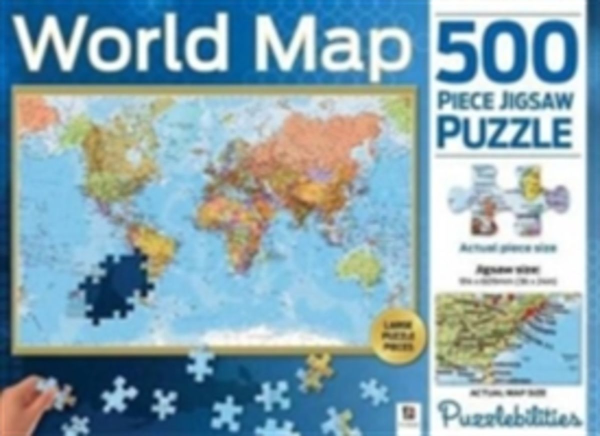 'World Map 500 Piece Jigsaw Puzzle' von '' '' '9781743633434'