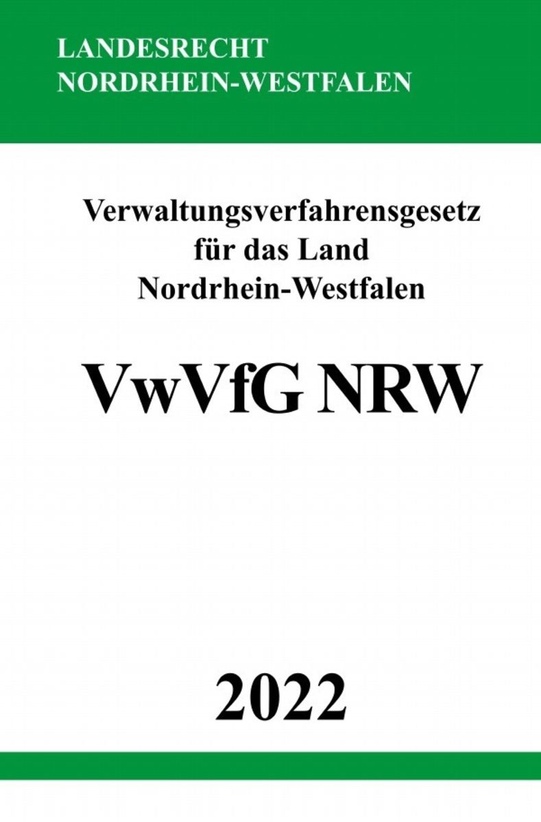 'Verwaltungsverfahrensgesetz Für Das Land Nordrhein-Westfalen VwVfG NRW ...