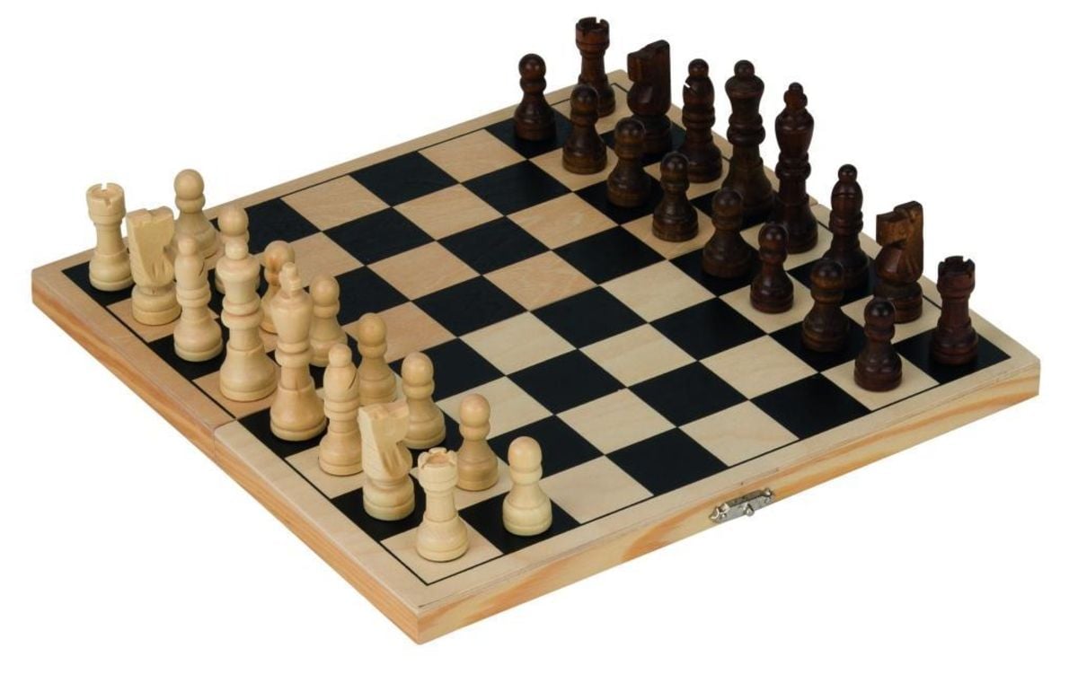 32 Stück Holzschach Spiel Schach Figuren Set Holzschach Set Für