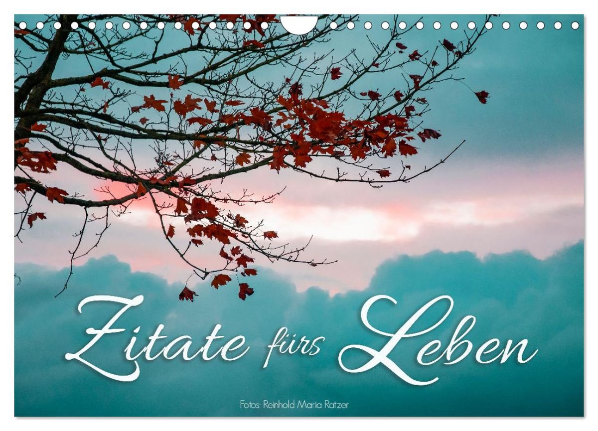 'Zitate fürs Leben (Wandkalender 2024 DIN A4 quer), CALVENDO