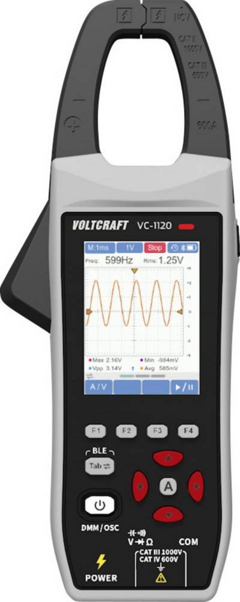 VOLTCRAFT VC513 80A Stromzange Auflösung 1 mA CAT III 600 V Anzeige (Counts): 4000 hochpräzise für Gleichstrom, Ladestro kaufen